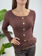 PULL MAGLIA XENIA MARRONE