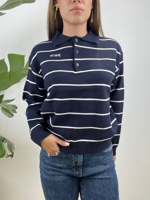 PULL POLO JULIET BLU