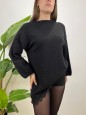 MAXI PULL ASIMMETRICO NERO