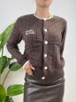 CARDIGAN NOEL MARRONE