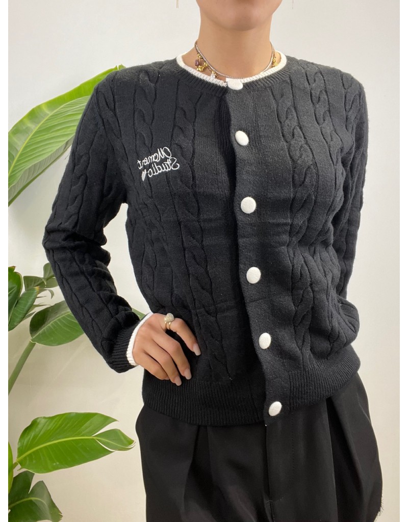 CARDIGAN NOEL NERO