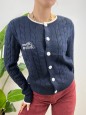 CARDIGAN NOEL BLU