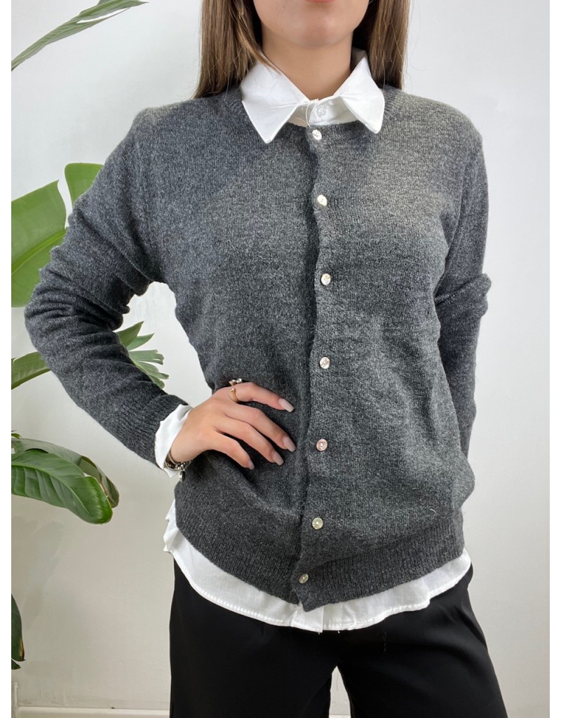CARDIGAN MONICA GRIGIO SCURO