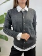 CARDIGAN MONICA GRIGIO SCURO