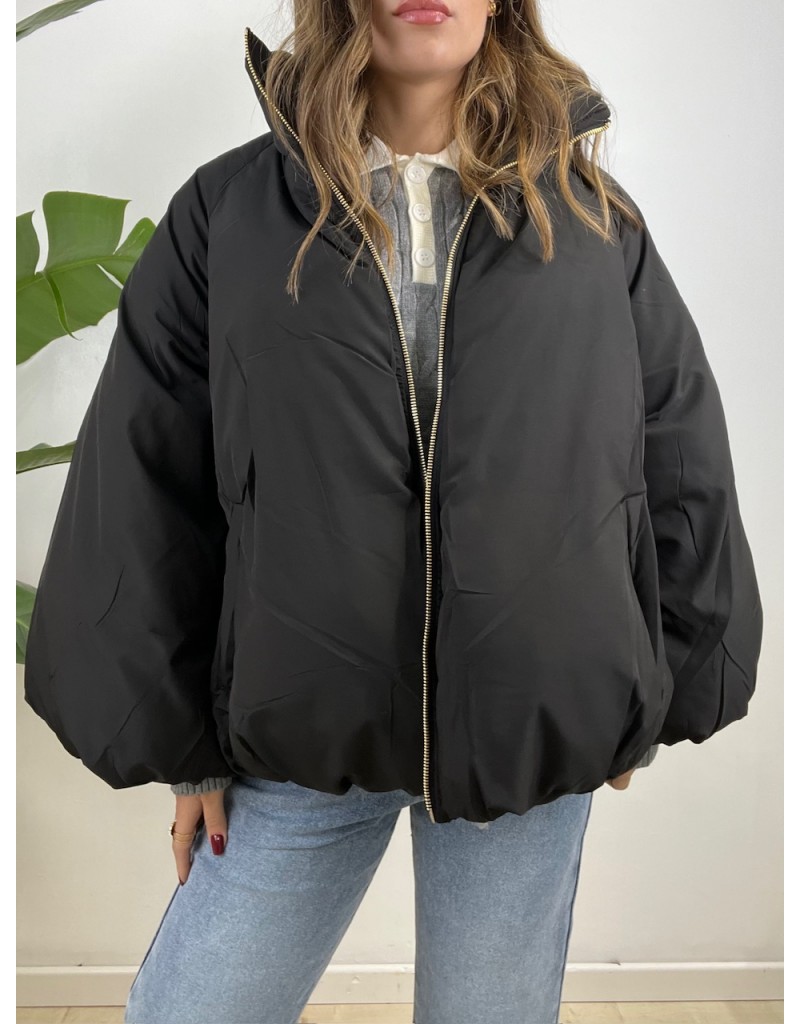 GIUBBOTTO PLAID NERO