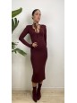 LONG DRESS VERONIK BORDEAUX
