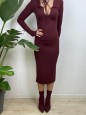 LONG DRESS VERONIK BORDEAUX