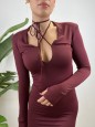 LONG DRESS VERONIK BORDEAUX