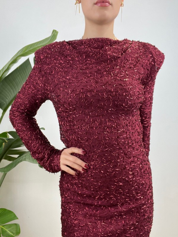 DRESS BELIN BORDEAUX
