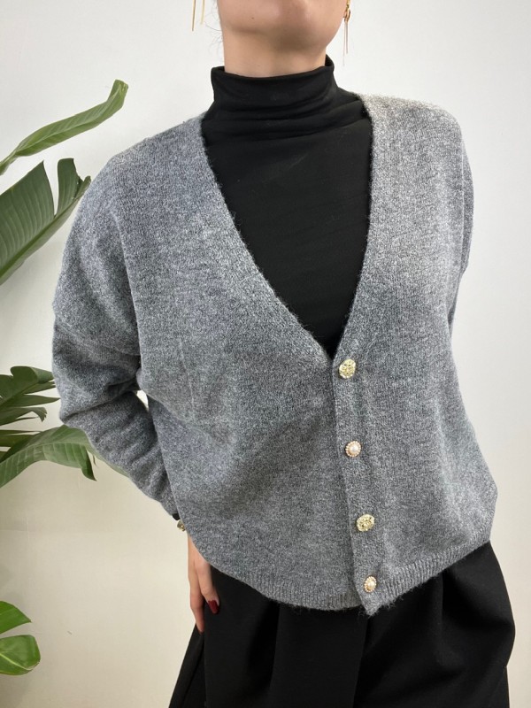 CARDIGAN MORENA GRIGIO SCURO
