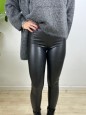 LEGGINGS ECOPELLE NERO