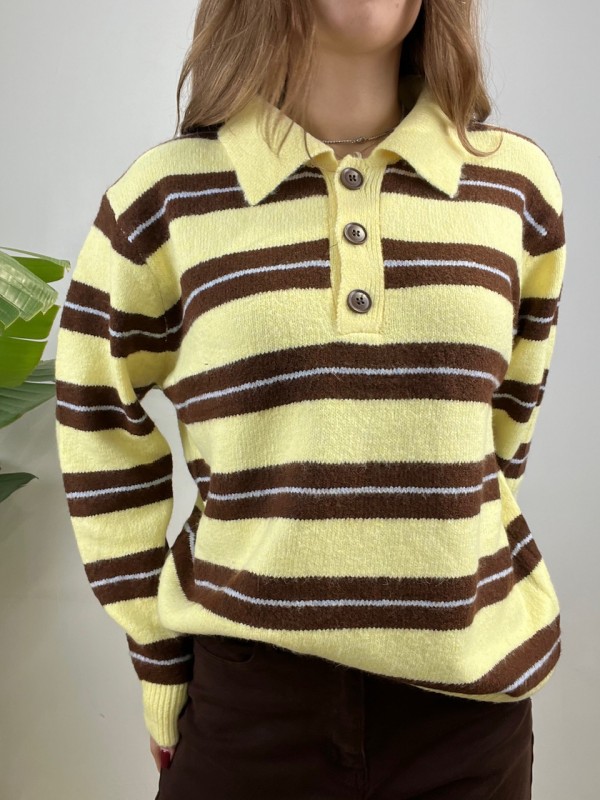 PULLOVER POLO FABIANA GIALLO