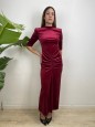 LONG DRESS PATRIZIA BORDEAUX