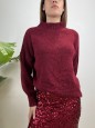 PULLOVER SIMPLY MORENA BORDEAUX