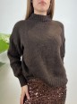 PULLOVER SIMPLY MORENA MARRONE