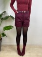 SHORT LUCREZIA BORDEAUX