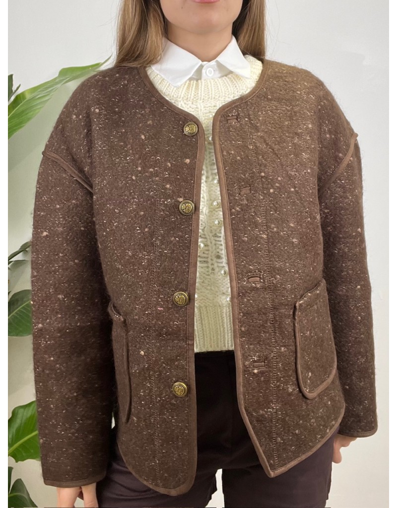 BLAZER CAPPOTTO GIORGIA MARRONE