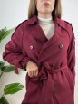 CAPPOTTO TRENCH LUIS BORDEAUX