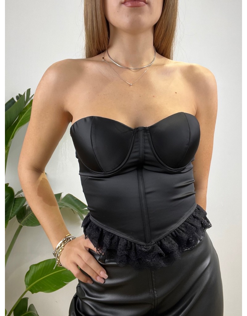 BUSTIER RASO NERO