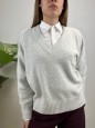 PULLOVER GRAZIA GRIGIO CHIARO