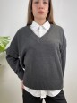 PULLOVER GRAZIA GRIGIO SCURO