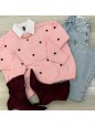 PULLOVER CUORI ROSA