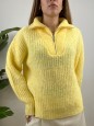 PULLOVER ZIP GIALLO