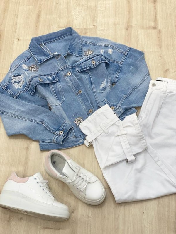 JEANS SLOUCHY BIANCO