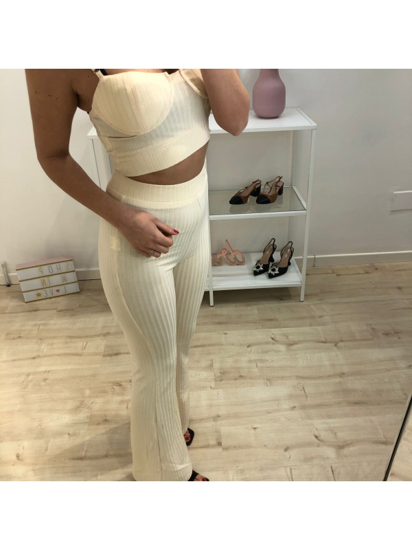 CO ORD SET SUMMER BEIGE