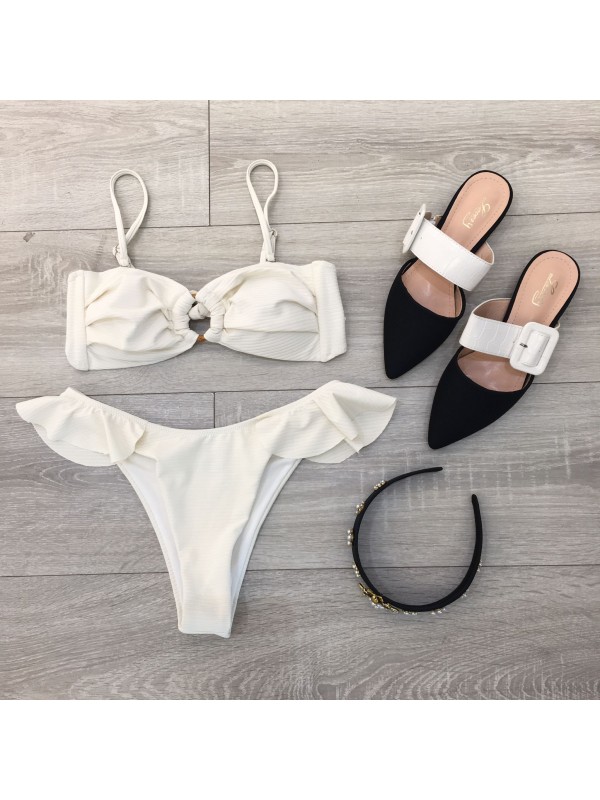 COSTUME VOLANT BIANCO