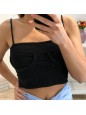 TOP COSTINE NERO