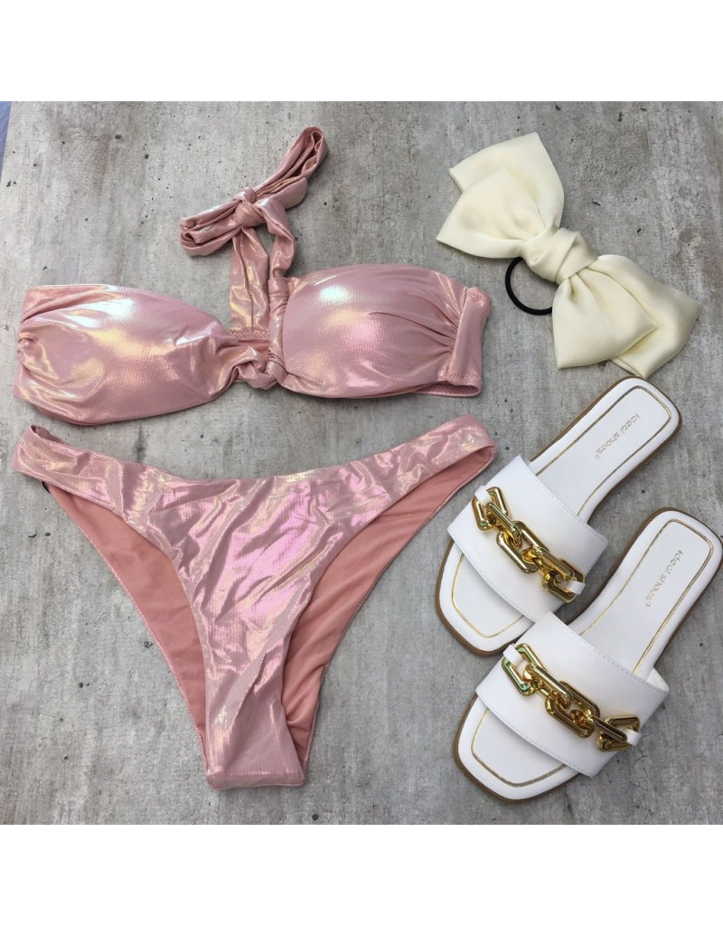 COSTUME METALLIZZATO ROSA