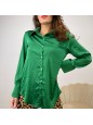 CAMICIA SATIN VERDE