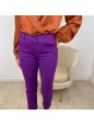 PANTALONE CON CINTURA TOP QUALITY VIOLA