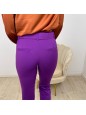 PANTALONE CON CINTURA TOP QUALITY VIOLA