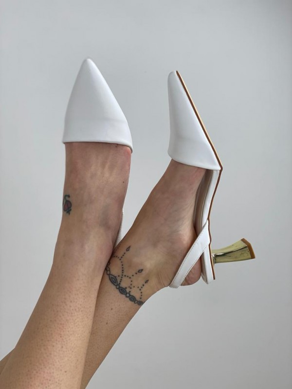 DèCOLLETè TACCO GOLD BIANCO