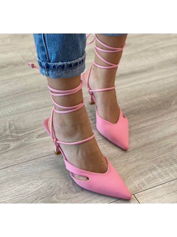 DèCOLLETè CON LACCI ROSA