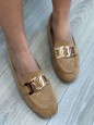 MOCASSINO CON CATENA CAMEL