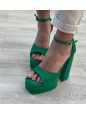 SANDALO CON PLATEAU OSLO VERDE