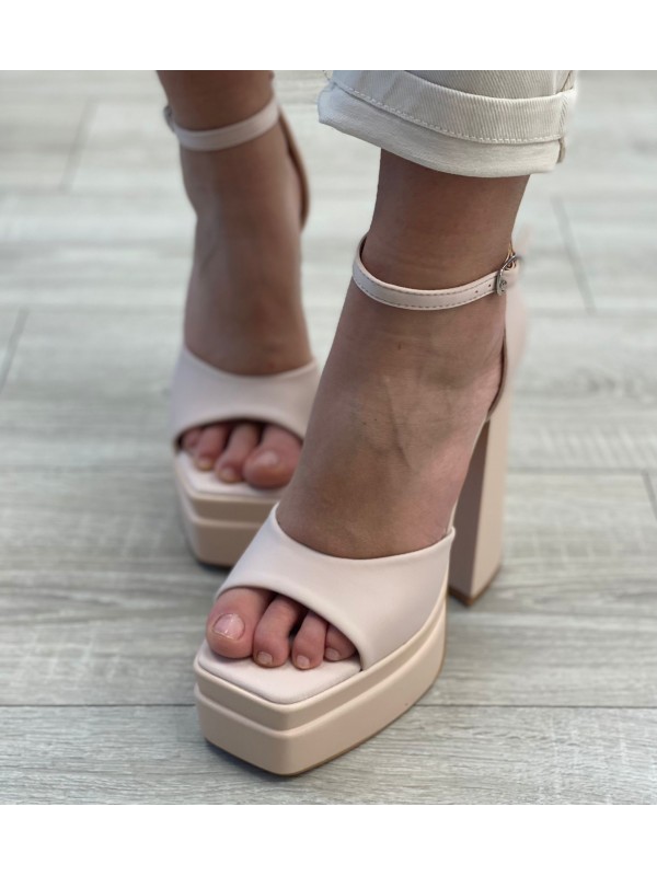 SANDALO CON PLATEAU OSLO BEIGE