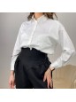 CAMICIA OVER SATEN BIANCA
