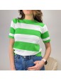 MAGLIA RIGATA VERDE