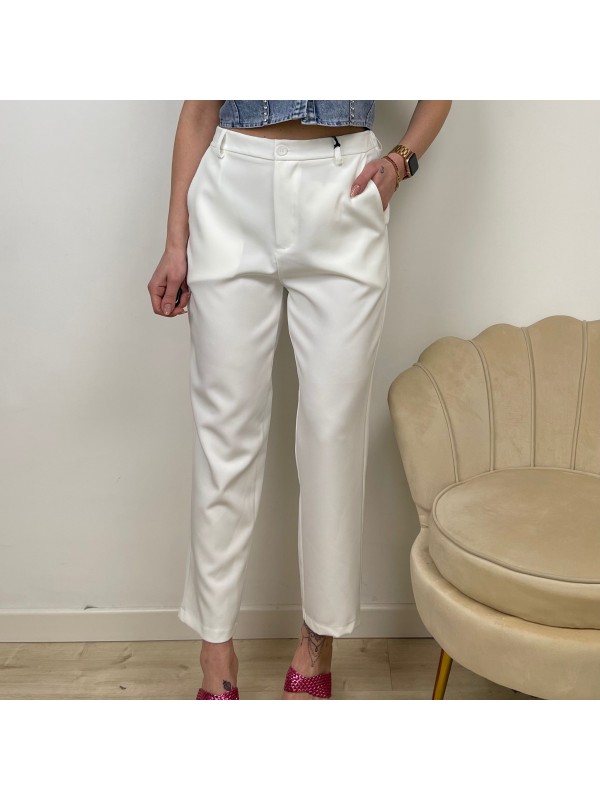 PANTALONE A SIGARETTA LUMINA BIANCO
