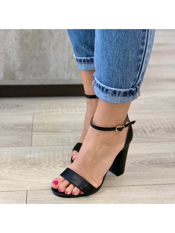 SANDALO TACCO ALTO NERA