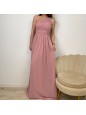 LONG DRESS MONOSPALLA ROSA