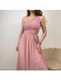 LONG DRESS MONOSPALLA ROSA