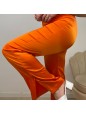 PANTALONE SATIN ARANCIO