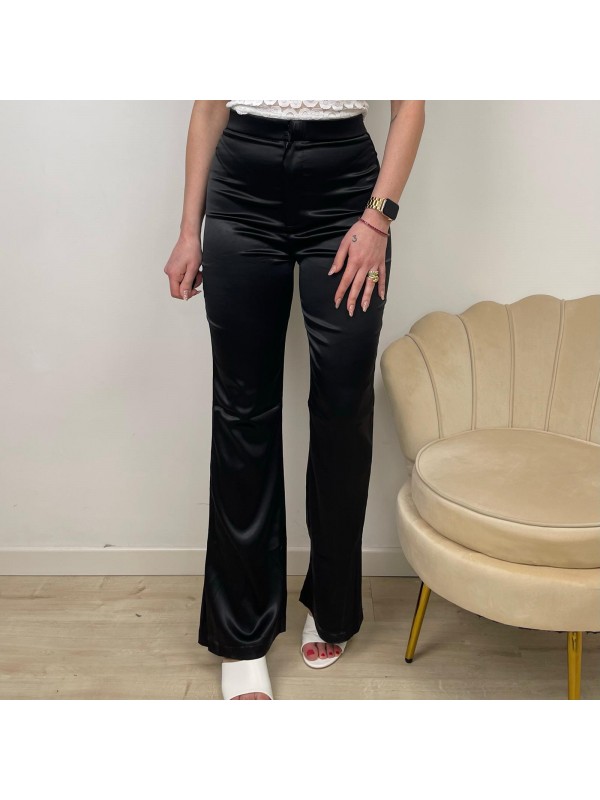 PANTALONE SATIN NERO