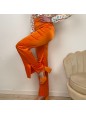 PANTALONE SATIN ARANCIO
