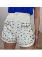 SHORT STRASS BIANCO